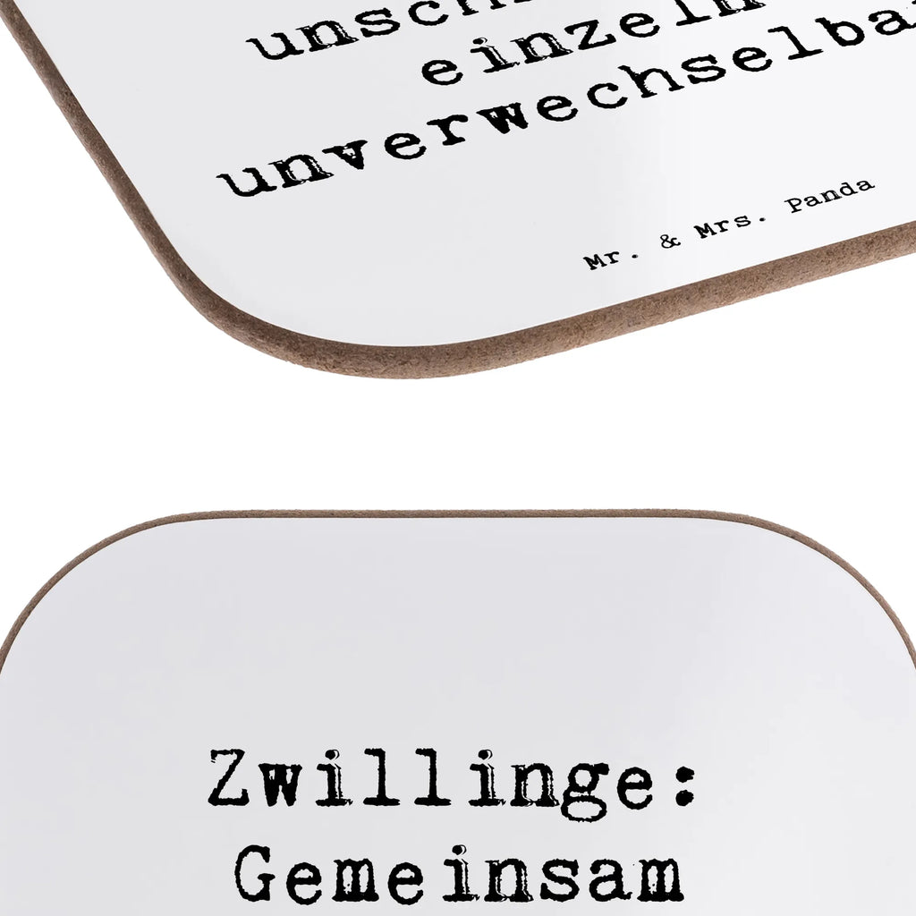 Square coaster Saying Zwillinge: Gemeinsam unschlagbar, einzeln unverwechselbar. Untersetzer, Bierdeckel, Glasuntersetzer, Untersetzer Gläser, Getränkeuntersetzer, Untersetzer aus Holz, Untersetzer für Gläser, Korkuntersetzer, Untersetzer Holz, Holzuntersetzer, Tassen Untersetzer, Untersetzer Design, Familie, Vatertag, Muttertag, Bruder, Schwester, Mama, Papa, Oma, Opa