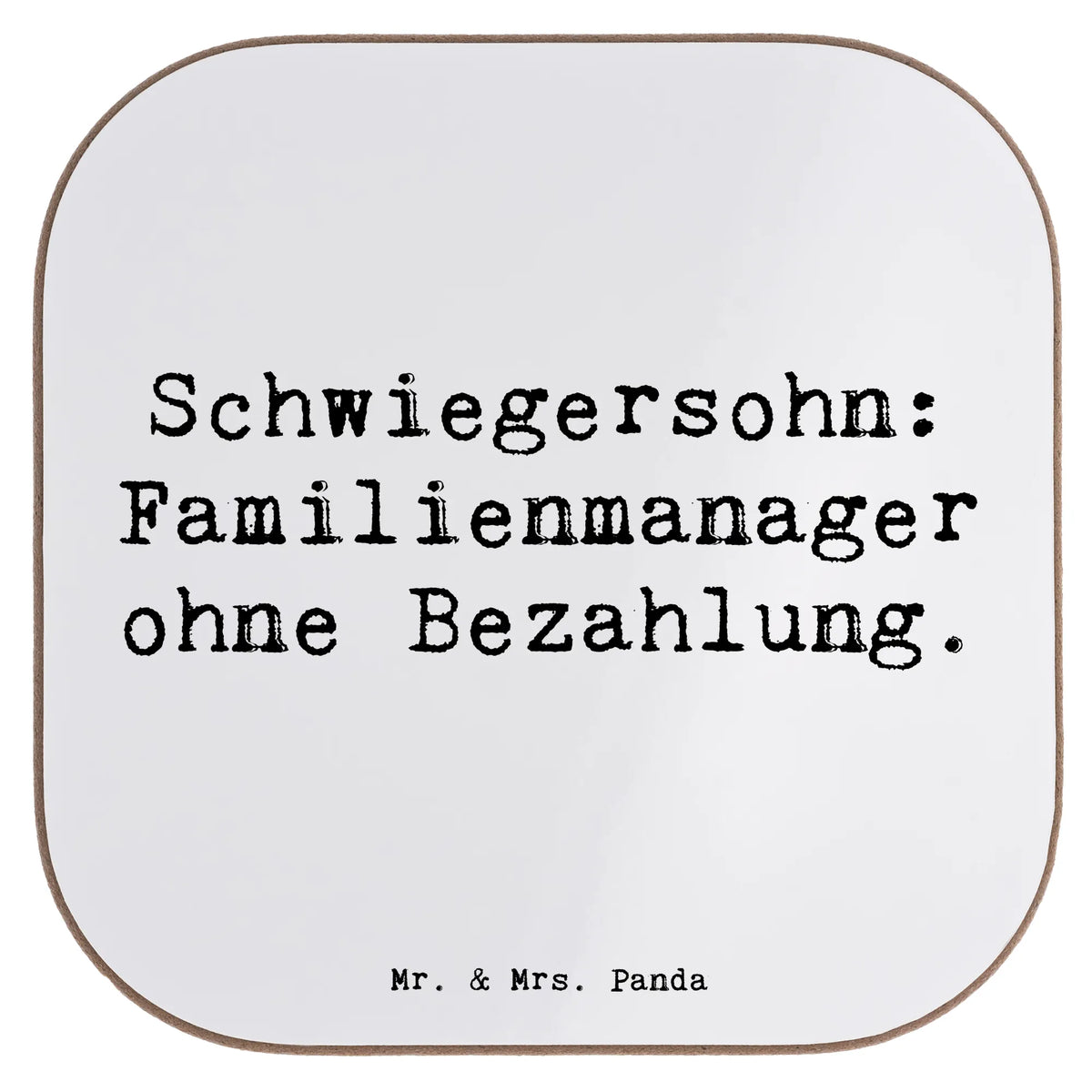 Untersetzer Spruch Schwiegersohn Manager