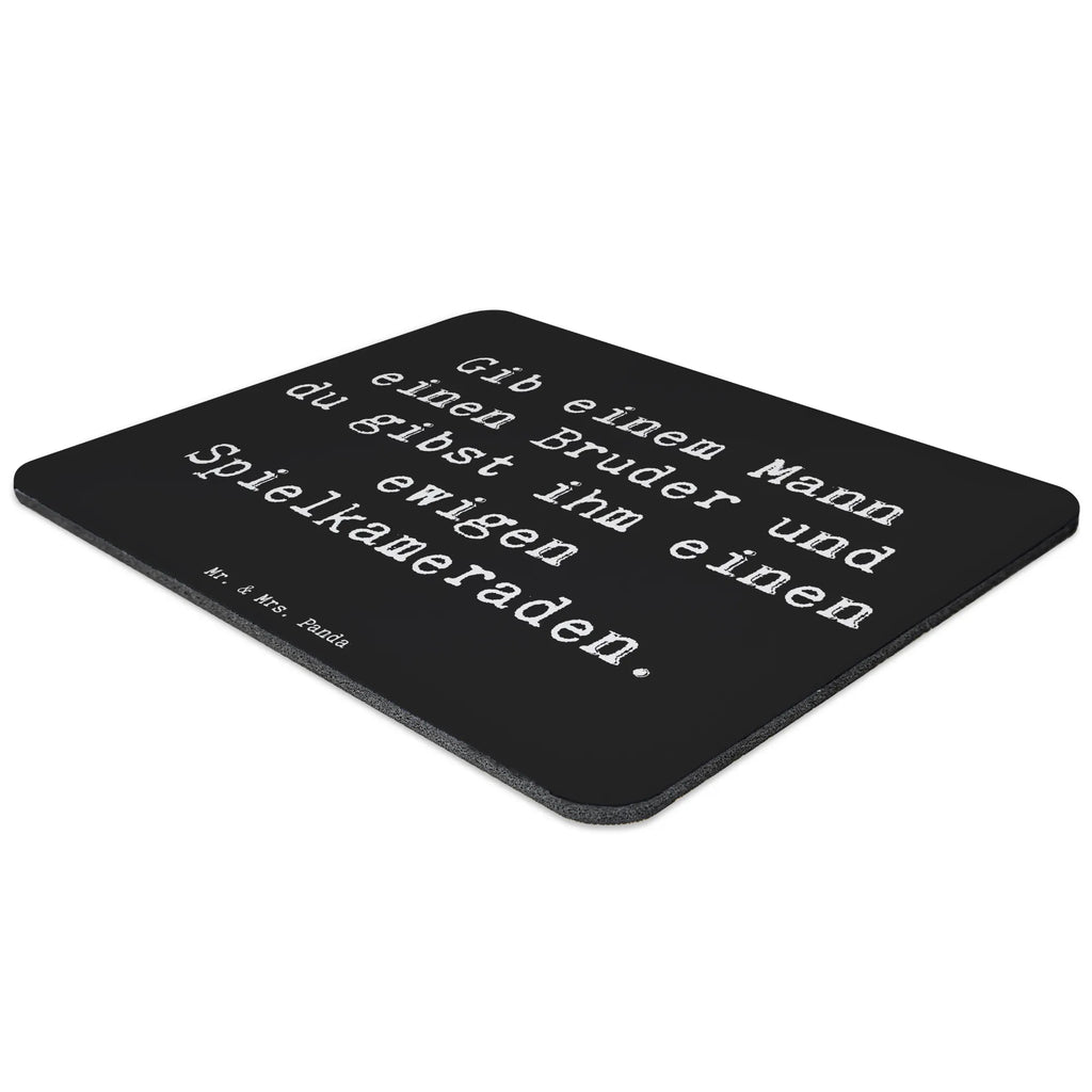 Mouse mat Saying Gib einem Mann einen Bruder und du gibst ihm einen ewigen Spielkameraden. Mousepad, Computer zubehör, Büroausstattung, PC Zubehör, Arbeitszimmer, Mauspad, Einzigartiges Mauspad, Designer Mauspad, Mausunterlage, Mauspad Büro, Familie, Vatertag, Muttertag, Bruder, Schwester, Mama, Papa, Oma, Opa