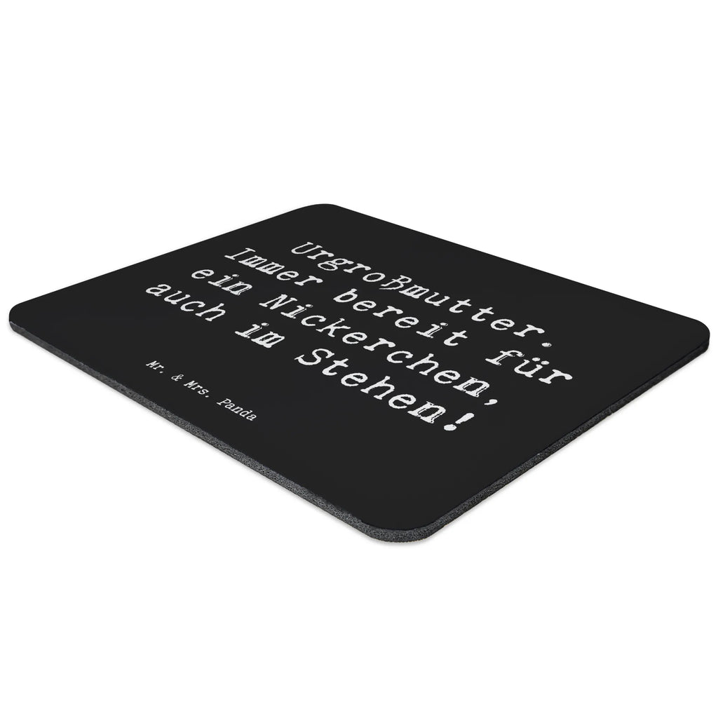 Mouse mat Saying Urgroßmutter. Immer bereit für ein Nickerchen, auch im Stehen! Mousepad, Computer zubehör, Büroausstattung, PC Zubehör, Arbeitszimmer, Mauspad, Einzigartiges Mauspad, Designer Mauspad, Mausunterlage, Mauspad Büro, Familie, Vatertag, Muttertag, Bruder, Schwester, Mama, Papa, Oma, Opa