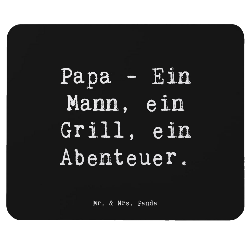 Mouse mat Saying Papa - Ein Mann, ein Grill, ein Abenteuer. Einzigartiges Mauspad, Mausunterlage, Mauspad, Arbeitszimmer, Mousepad, Computer zubehör, PC Zubehör, Mauspad Büro, Büroausstattung, Designer Mauspad, Familie, Vatertag, Muttertag, Bruder, Schwester, Mama, Papa, Oma, Opa