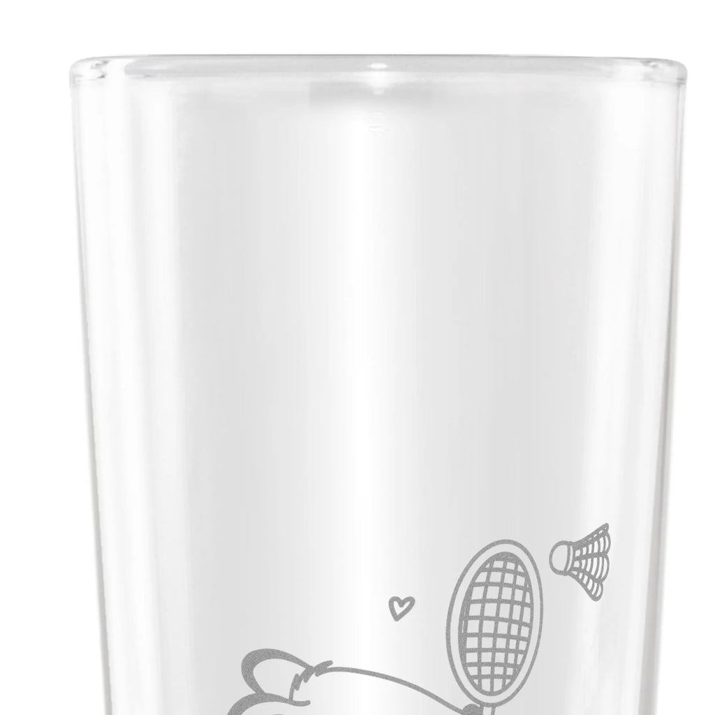 Customizable Wheat Glass Fox play badminton Gift, sport, hobby, giving, thank you, award, profit, athlete, badminton, Play shuttlecock