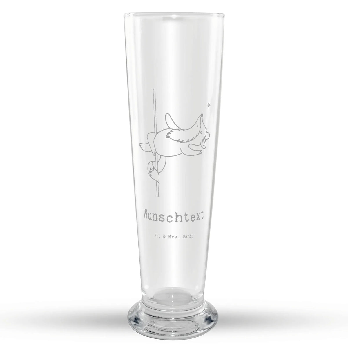Customizable Wheat Glass Fox Pole Dance Gift, sport, hobby, giving, thank you, award, profit, athlete, dancing, Pole dancing