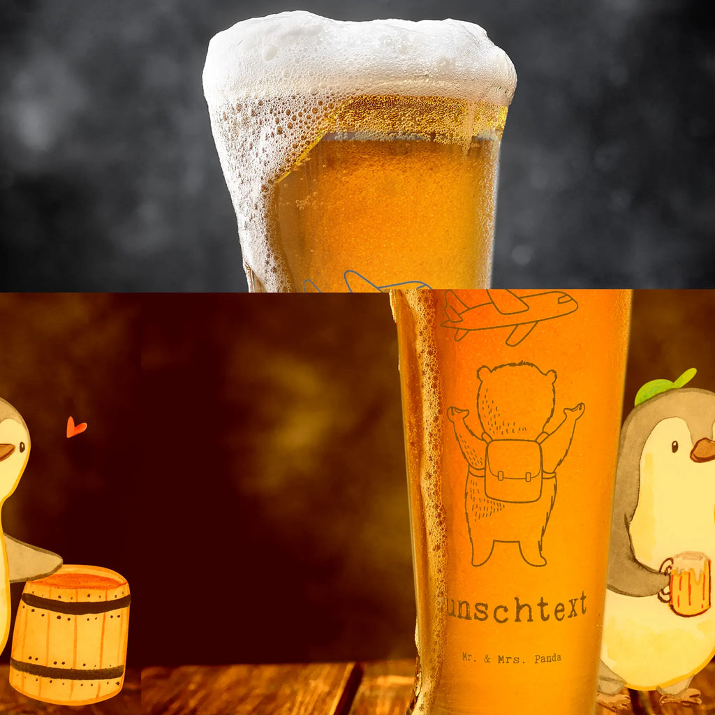 Customizable Wheat Glass bear Travel Gift, sport, hobby, giving, thank you, award, profit, athlete, holidays, tour group, Travel, student exchange, exchange year, vacation, world trip, tour operator, year abroad, travel agency