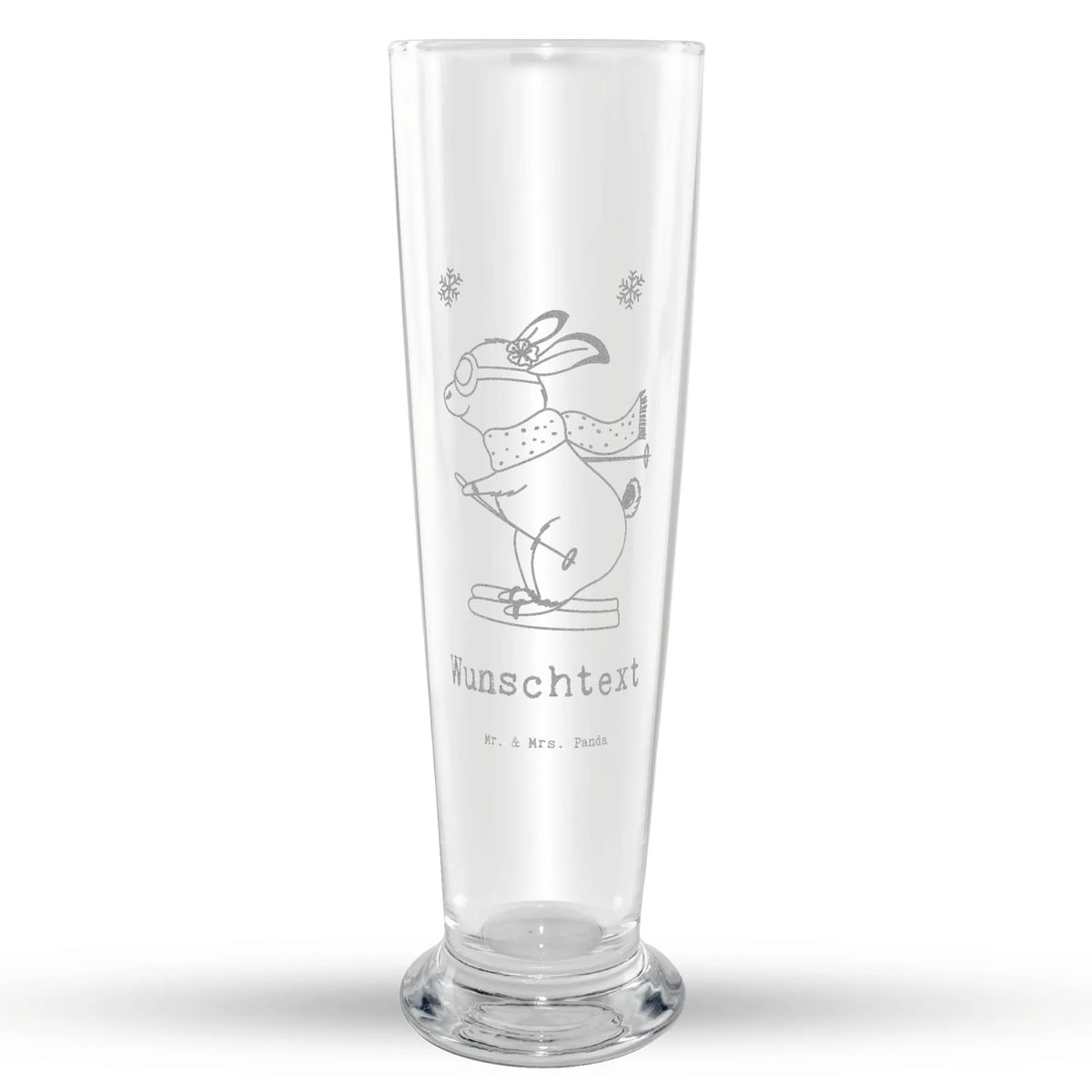 Customizable Wheat Glass Hare To ski Gift, sport, hobby, giving, thank you, award, profit, athlete, ski race, Skiing, ski competition, skiing, ski sport