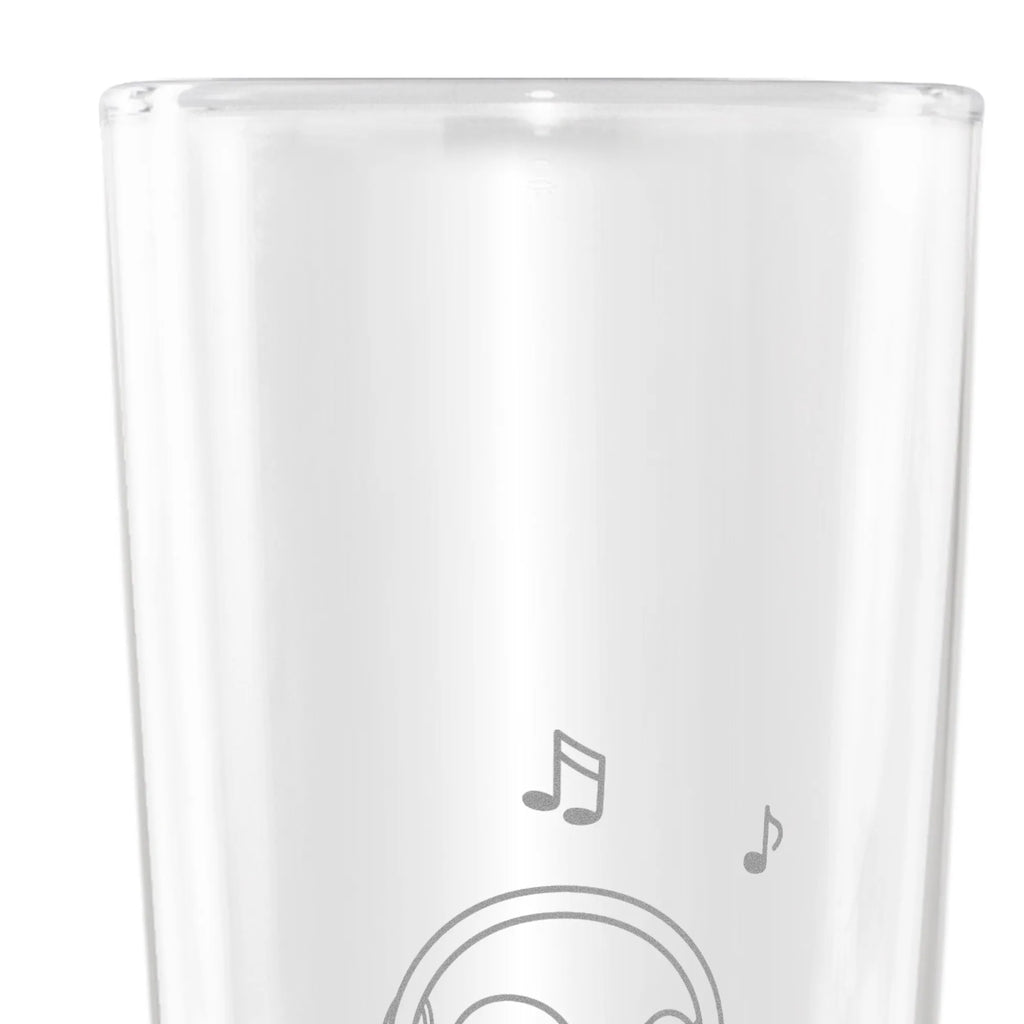 Customizable Wheat Glass penguin listen to music Gift, sport, hobby, giving, thank you, award, profit, athlete, favorite song, listening to music