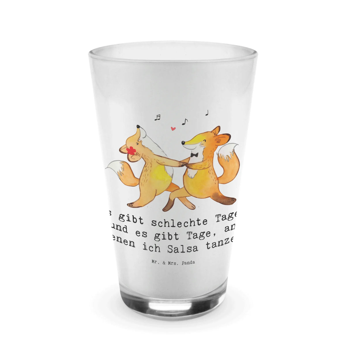 Glass foxes dancing salsa