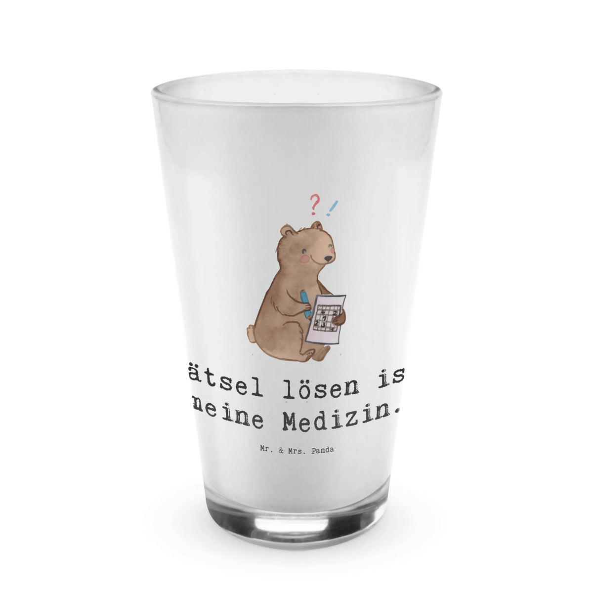 Glass bear solve riddles