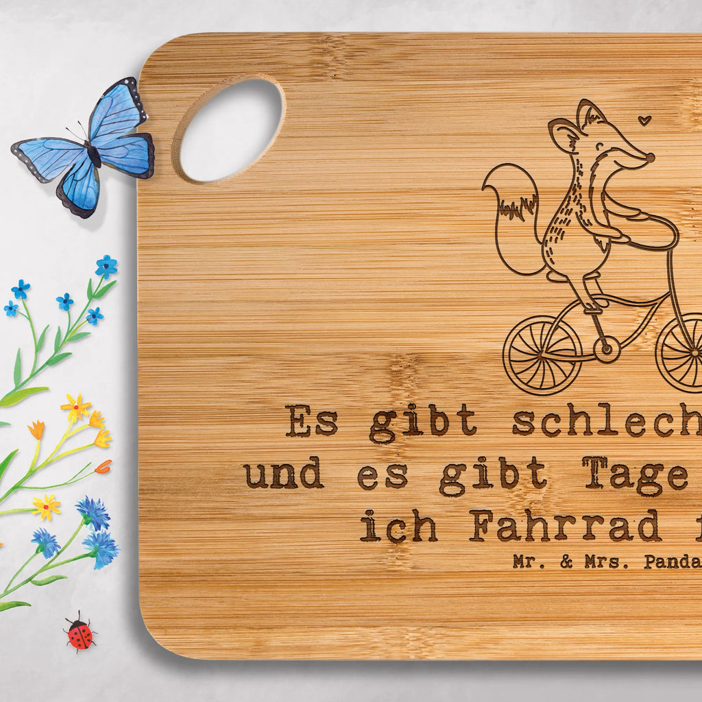 Bambus - deska do krojenia Lis Jazda na rowerze Frühstücksbrett, Hackbrett, Holzbrettchen, Brett, Servierbrett, Küchenbrett, Schneidebrett, Holzbrett, Geschenk, Sport, Sportart, Hobby, Schenken, Danke, Dankeschön, Auszeichnung, Gewinn, Sportler, Trekking, Mountainbiking, Radsport, Fahrrad fahren, Radeln