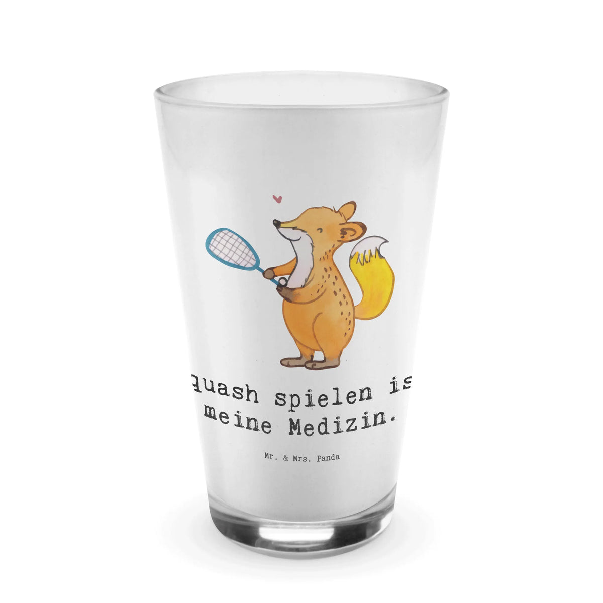 Glass Fox playing squash Latte Macchiato Glas, Cocktail Glas, Trinkbecher Glas, smoothie glas, Glasbecher, Trinkglas, eiskaffeeglas, cappuccinoglas, Latte Glas, bar glas, Glas, Cocktailglas, Teeglas, Longdrink Glas, Limonadenglas, Longdrinkglas, cappuccino glas, kaffeeglas, eistee glas, Saftglas, Kaffee Glas, Wasserglas, milchkaffee glas, becher glas, Eiskaffee Glas, Geschenk, Schenken, Sport, Sportart, Hobby, Danke, Dankeschön, Auszeichnung, Gewinn, Sportler, Squash spielen, Ballsport, Squashhalle