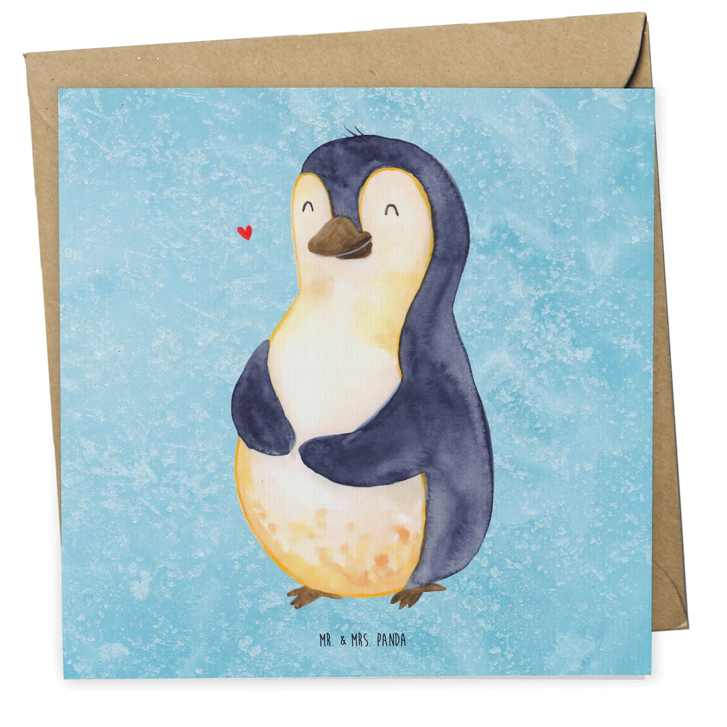 Deluxe Karte Pinguin Diät faltkarte, Klappkarte, Grußkarte, anlasskarte, Glückwunschkarte, doppelkarte, Pinguin, Motivation, Körperliebe, Abspecken, Abnehmen, Pinguine, Gewicht, Selbstrespekt, Diät, Selbstliebe
