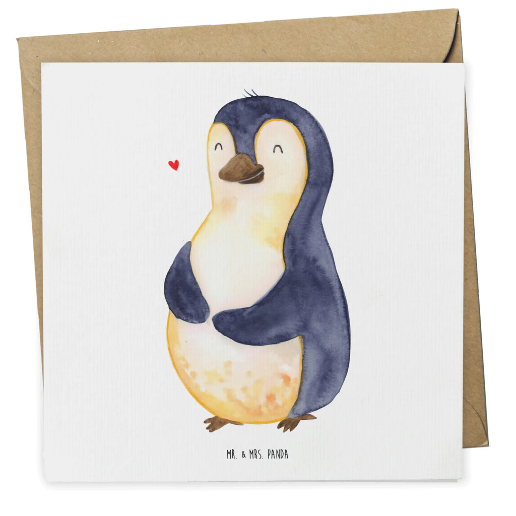 Deluxe Karte Pinguin Diät faltkarte, Klappkarte, Grußkarte, anlasskarte, Glückwunschkarte, doppelkarte, Pinguin, Motivation, Körperliebe, Abspecken, Abnehmen, Pinguine, Gewicht, Selbstrespekt, Diät, Selbstliebe