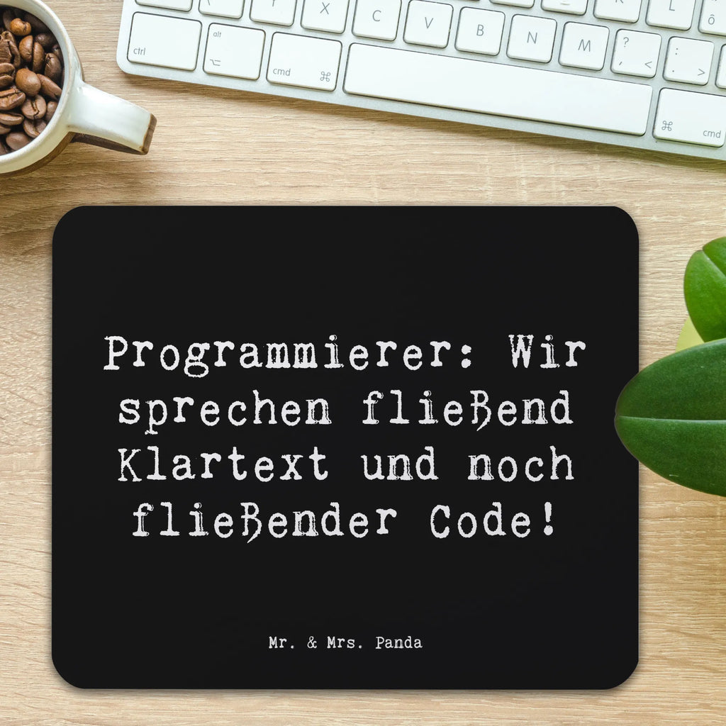 Mouse mat Saying Programmierer: Wir sprechen fließend Klartext und noch fließender Code! Büroausstattung, Mauspad, Computer zubehör, PC Zubehör, Arbeitszimmer, Einzigartiges Mauspad, Designer Mauspad, Mousepad, Mauspad Büro, Mausunterlage, Beruf, Ausbildung, Jubiläum, Abschied, Rente, Kollege, Kollegin, Geschenk, Schenken, Arbeitskollege, Mitarbeiter, Firma, Danke, Dankeschön