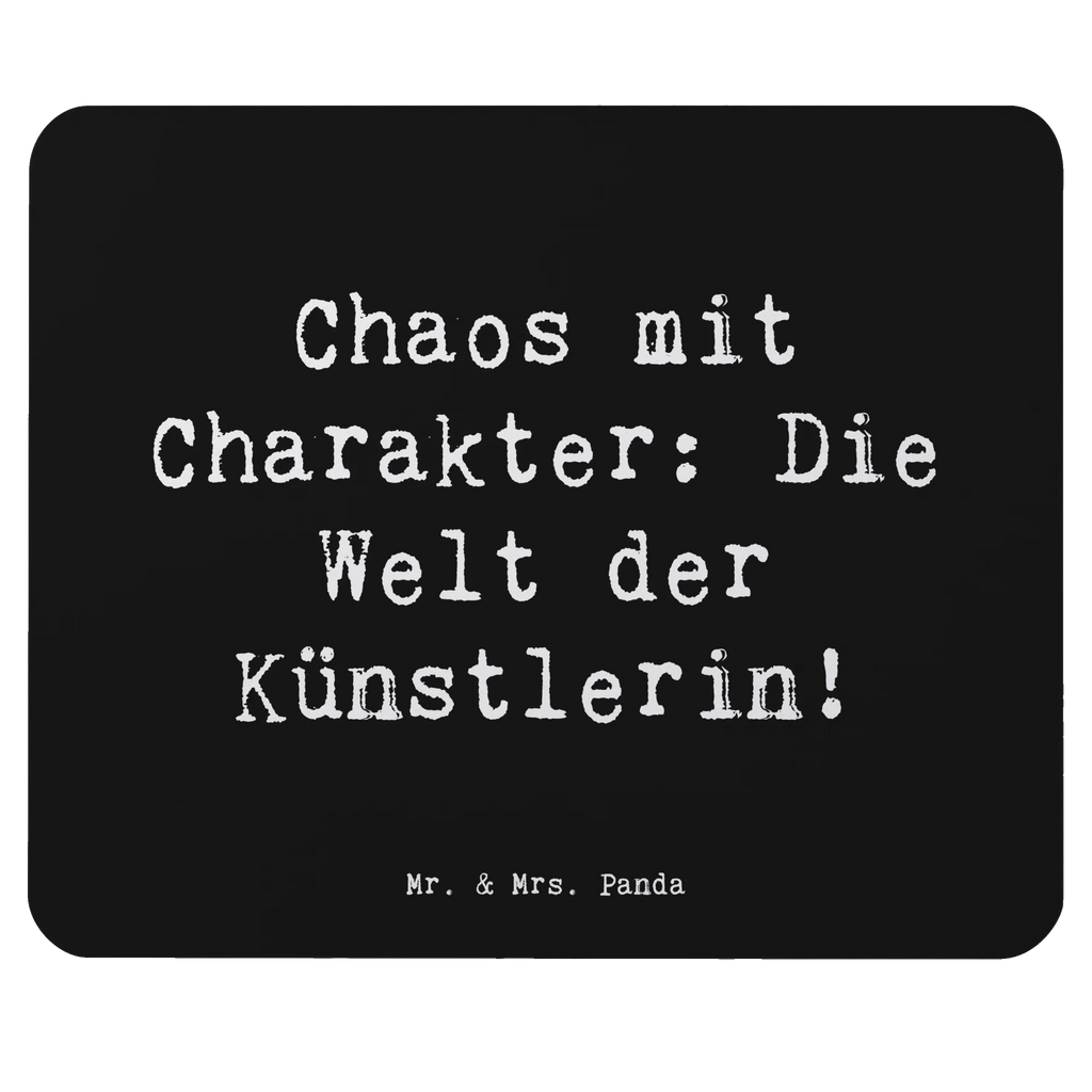 Mouse mat Saying Chaos mit Charakter: Die Welt der Künstlerin! Mausunterlage, PC Zubehör, Arbeitszimmer, Computer zubehör, Büroausstattung, Mousepad, Einzigartiges Mauspad, Mauspad, Mauspad Büro, Designer Mauspad, Beruf, Ausbildung, Jubiläum, Abschied, Rente, Kollege, Kollegin, Geschenk, Schenken, Arbeitskollege, Mitarbeiter, Firma, Danke, Dankeschön