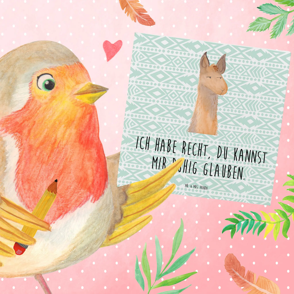 Deluxe Karte Lamakopf Genervt anlasskarte, Glückwunschkarte, Grußkarte, faltkarte, doppelkarte, Klappkarte, Lama, Alpaka, Partnerin, Azubi, Büro, Büroalltag, Beste Freundin, Chef, Recht haben, Freundin, Genervt sein, Chefin, Lamas