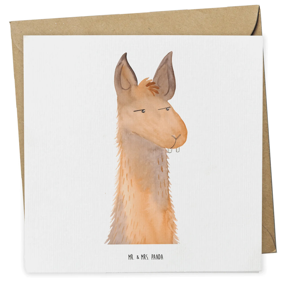 Deluxe Karte Lamakopf Genervt anlasskarte, Glückwunschkarte, Grußkarte, faltkarte, doppelkarte, Klappkarte, Lama, Alpaka, Partnerin, Azubi, Büro, Büroalltag, Beste Freundin, Chef, Recht haben, Freundin, Genervt sein, Chefin, Lamas