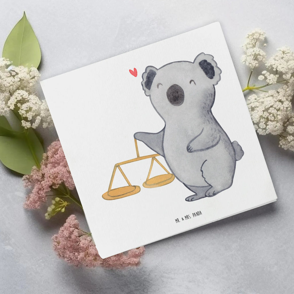 Deluxe Card Scale Astrology Grußkarte, Karte, Hochwertige Klappkarte, Geburtstagskarte, Glückwunschkarte, Einladungskarte, Hochwertige Grußkarte, Klappkarte, Hochzeitskarte, Tierkreiszeichen, Sternzeichen, Horoskop, Astrologie, Aszendent, Waage, Geschenk zum Geburtstag, Geschenk, Geburtstagsgeschenk