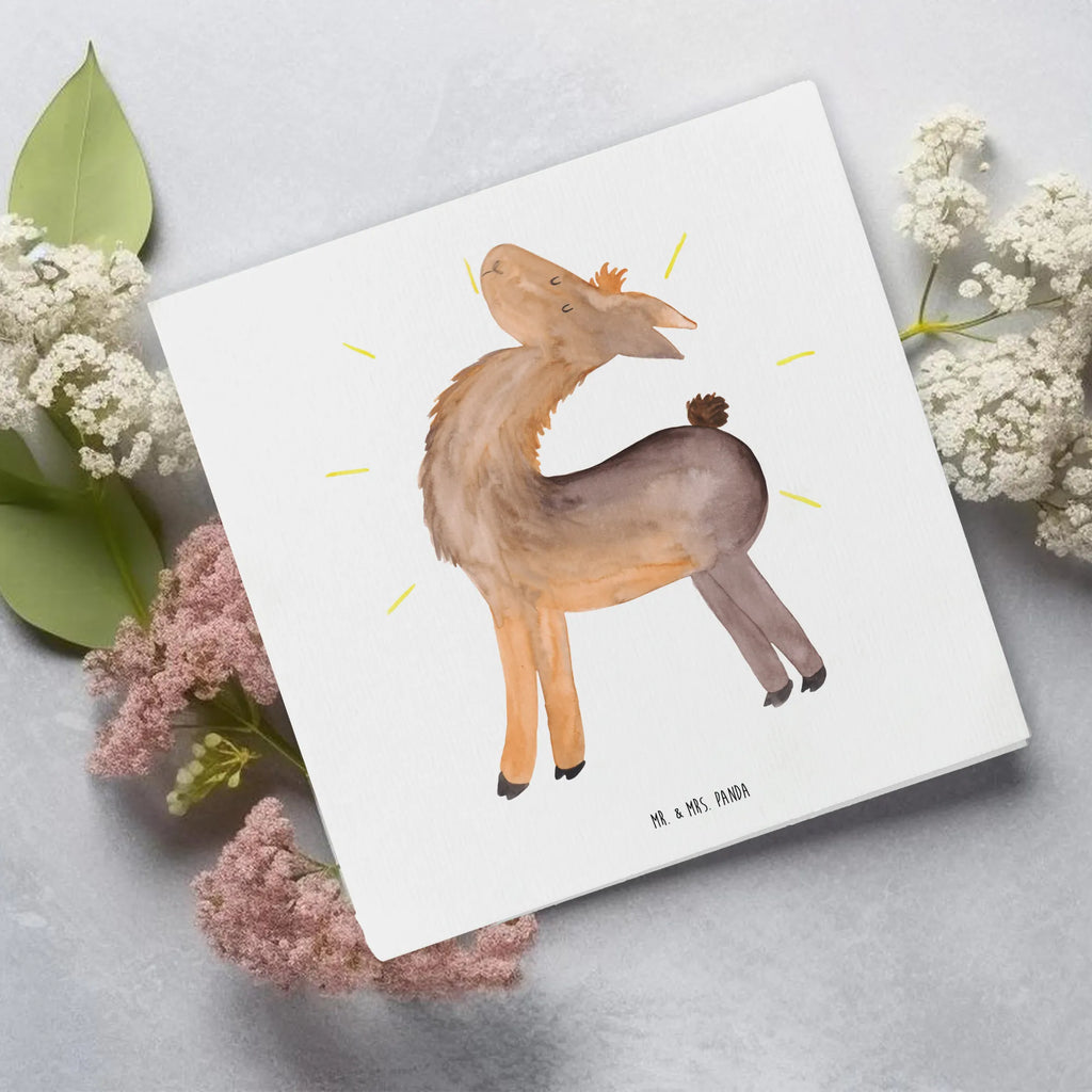 Deluxe Karte Lama Stolz doppelkarte, Glückwunschkarte, faltkarte, Klappkarte, anlasskarte, Grußkarte, Lama, Alpaka, Kumpel, Family, Außenseiter, Freundin, Hippie, Lamas, Beste Freundin, Anders, Neustart, Familie, Stolz, Freundinnen