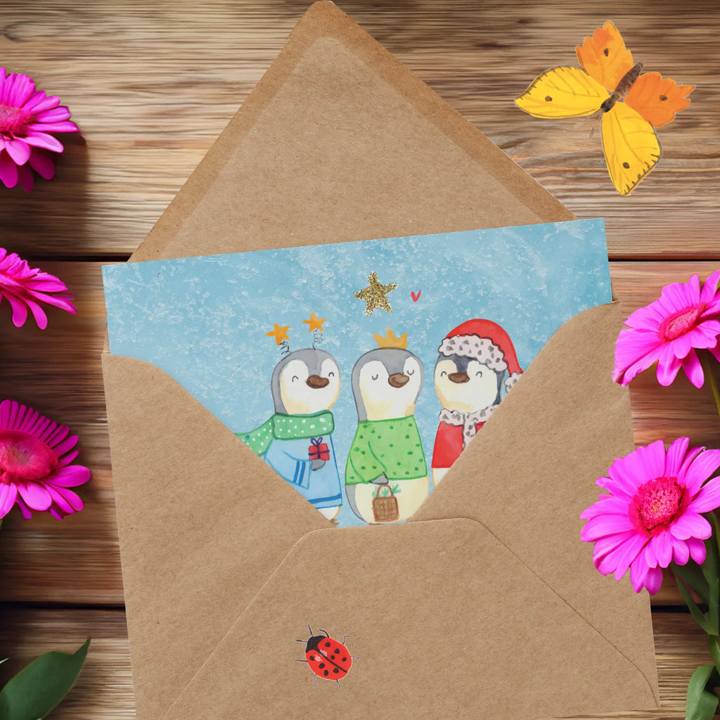 Deluxe Card wintertime Holy Three Kings Klappkarte, Grußkarte, Glückwunschkarte, anlasskarte, doppelkarte, faltkarte, Wintermotiv, Heiligabend, Advent, Nikolaus, Weihnachtsdeko, Weihnachten, Winter, Weihnachtsmann, Weihnachtstage, Heilige Drei Könige, Weihnachtszeit