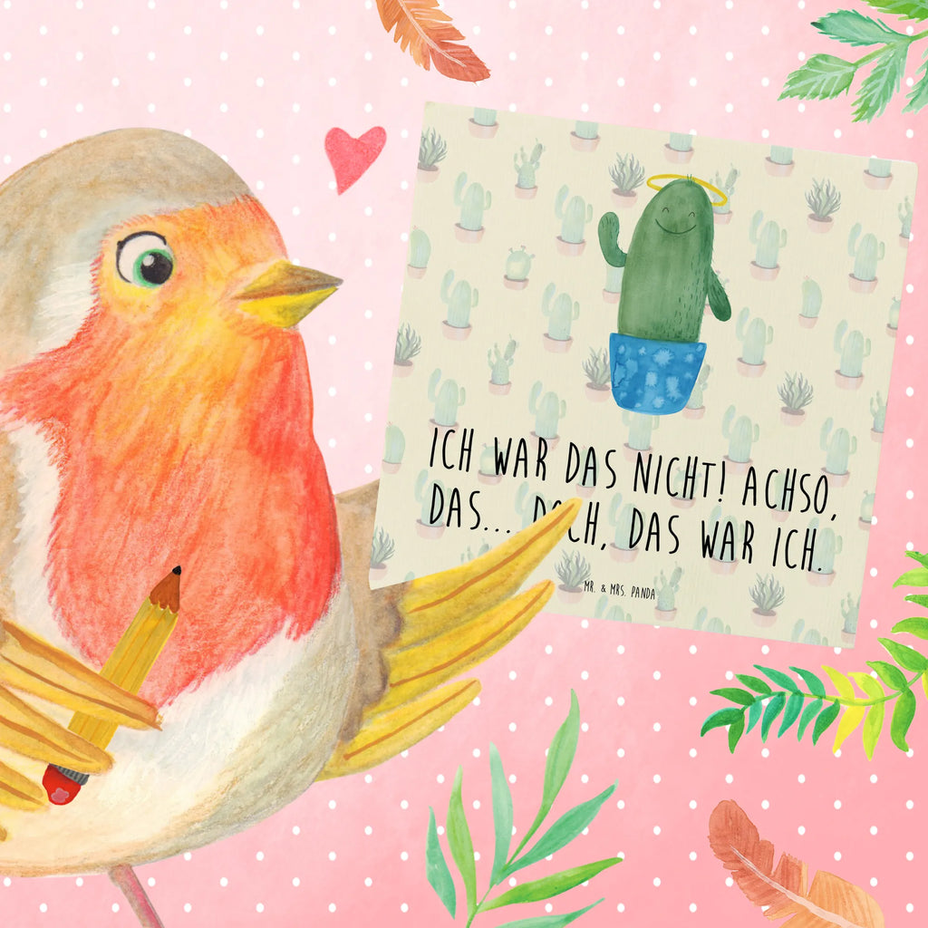 Deluxe Card cactus Holy Karte, Hochwertige Grußkarte, Geburtstagskarte, Einladungskarte, Grußkarte, Hochzeitskarte, Klappkarte, Glückwunschkarte, Hochwertige Klappkarte, Kaktus, Kakteen, Kind, Bruder, Schwester, Eltern, frech, Freundin, lustig, Schwestern, Familie, Heiligenschein