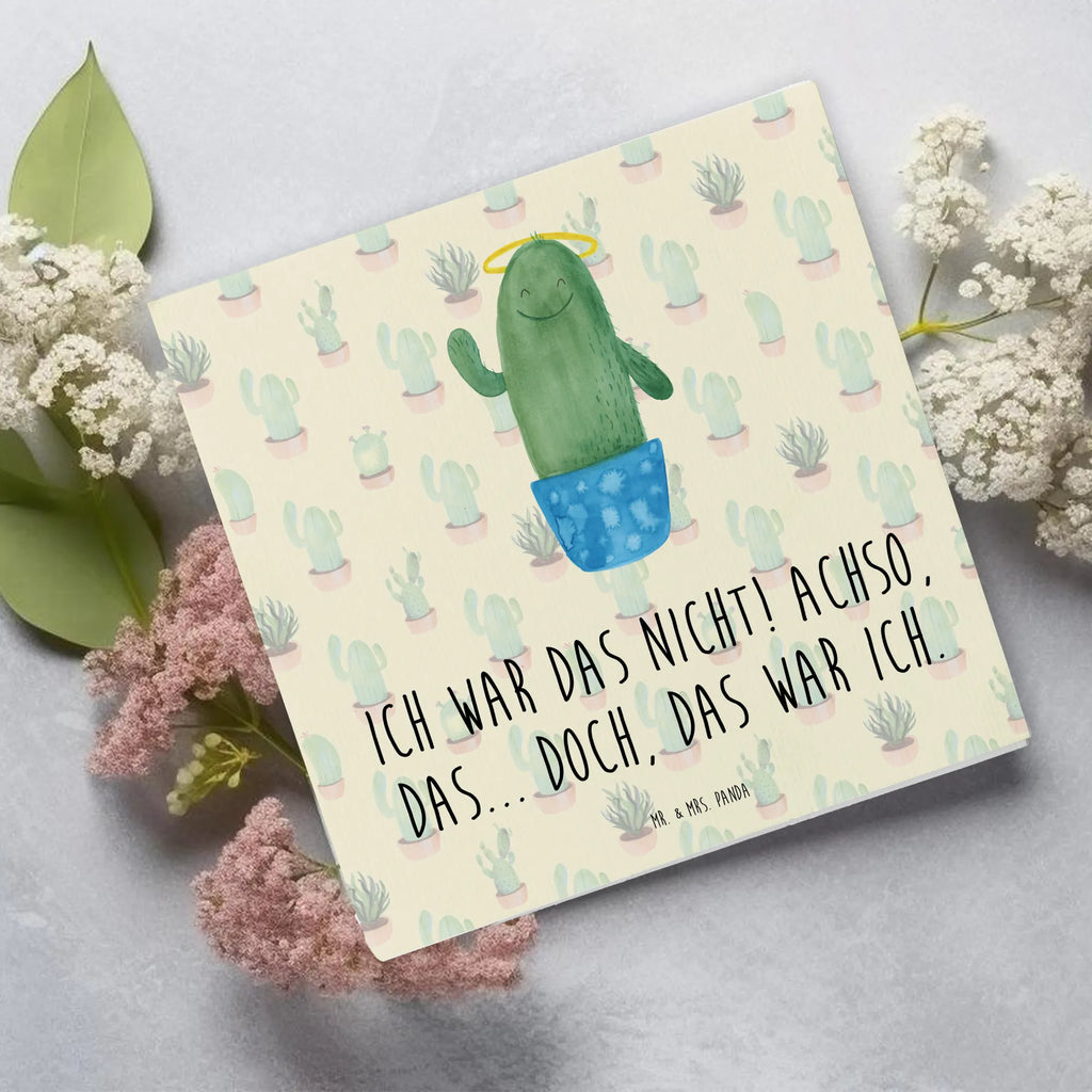 Deluxe Card cactus Holy Karte, Hochwertige Grußkarte, Geburtstagskarte, Einladungskarte, Grußkarte, Hochzeitskarte, Klappkarte, Glückwunschkarte, Hochwertige Klappkarte, Kaktus, Kakteen, Kind, Bruder, Schwester, Eltern, frech, Freundin, lustig, Schwestern, Familie, Heiligenschein