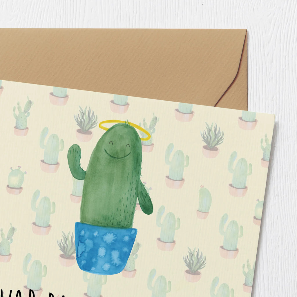Deluxe Card cactus Holy Karte, Hochwertige Grußkarte, Geburtstagskarte, Einladungskarte, Grußkarte, Hochzeitskarte, Klappkarte, Glückwunschkarte, Hochwertige Klappkarte, Kaktus, Kakteen, Kind, Bruder, Schwester, Eltern, frech, Freundin, lustig, Schwestern, Familie, Heiligenschein