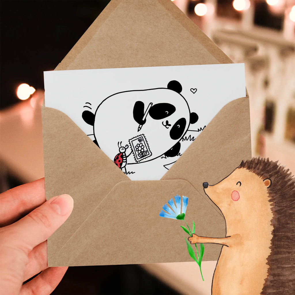 Deluxe Card Panda Missing Grußkarte, Karte, Hochzeitskarte, Geburtstagskarte, Hochwertige Grußkarte, Einladungskarte, Glückwunschkarte, Hochwertige Klappkarte, Klappkarte