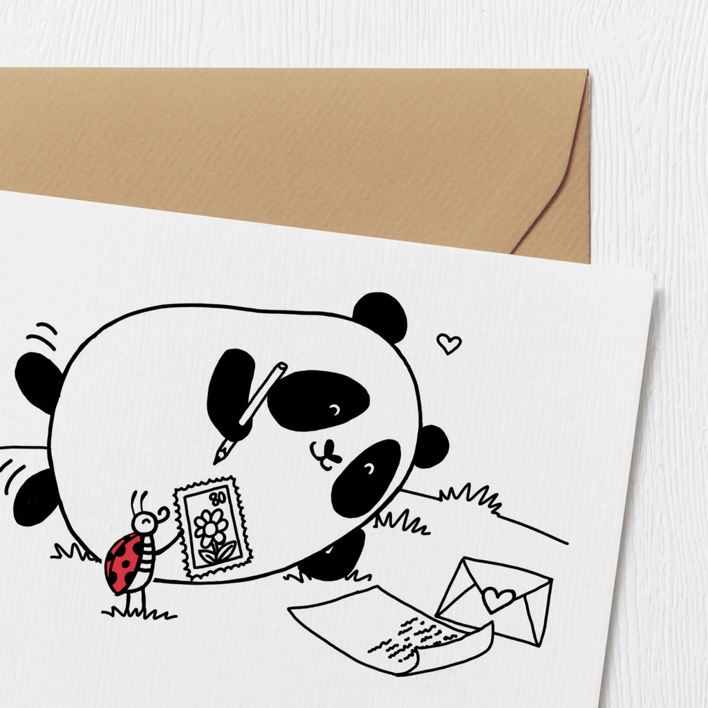 Deluxe Card Panda Missing Grußkarte, Karte, Hochzeitskarte, Geburtstagskarte, Hochwertige Grußkarte, Einladungskarte, Glückwunschkarte, Hochwertige Klappkarte, Klappkarte