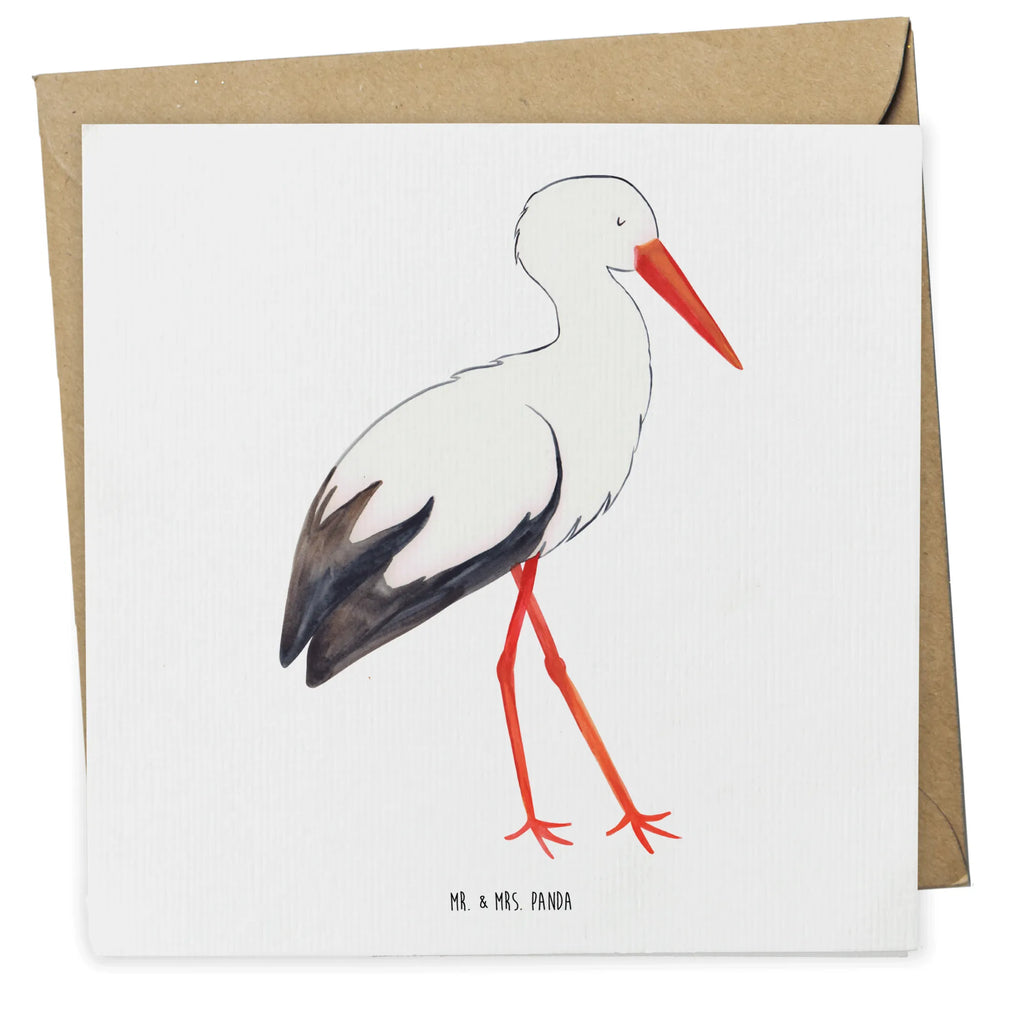 Deluxe Karte Storch Glückwunschkarte, Geburtstagskarte, Einladungskarte, Karte, Hochzeitskarte, Grußkarte, Hochwertige Grußkarte, Klappkarte, Hochwertige Klappkarte, Tiermotive, Gute Laune, lustige Sprüche, Tiere, Mutter, Mutter werden, Geburt, Storch, Mütter, Störche, Babybauch, Schwanger, Schwangerschaft, Baby