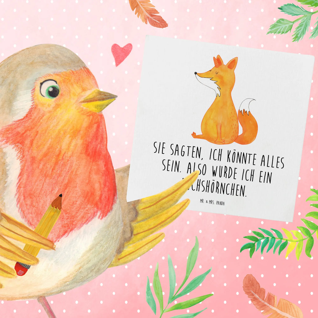 Deluxe Card unicorn Wish Hochwertige Grußkarte, Karte, Glückwunschkarte, Grußkarte, Geburtstagskarte, Klappkarte, Hochwertige Klappkarte, Einladungskarte, Hochzeitskarte, Einhorn, Einhörner, Einhorn Deko, Unicorn, Foxycorn, Fuchs, Unicorns, Füchse, Fuchshorn, Fuchshörnchen