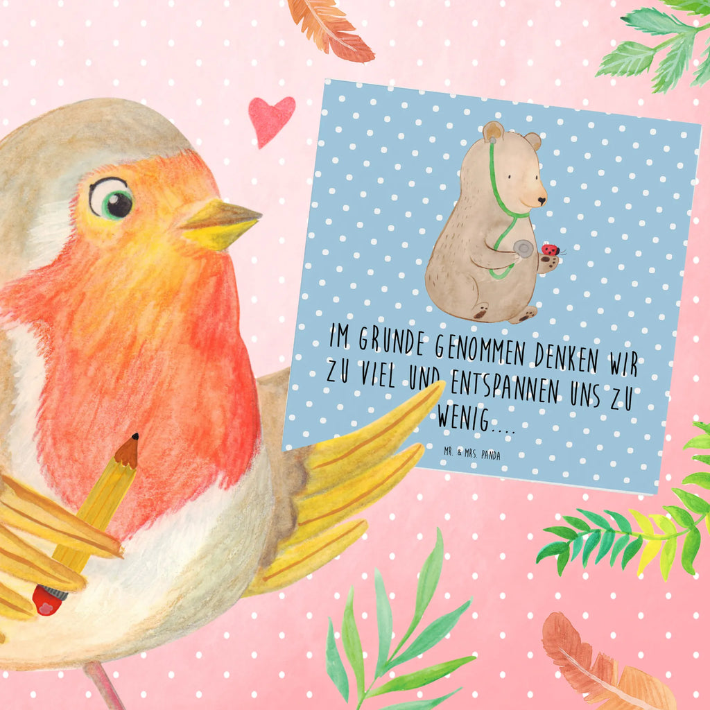 Deluxe Card bear Physician Geburtstagskarte, Hochwertige Klappkarte, Hochzeitskarte, Hochwertige Grußkarte, Karte, Glückwunschkarte, Einladungskarte, Klappkarte, Grußkarte, Bär, Teddy, Teddybär, Doktor, Ärztin, Doktorin, Professor, Professorin, Arzt