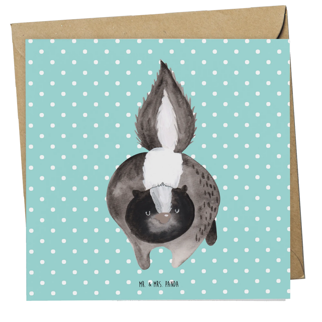Deluxe Card skunk attack Karte, Hochzeitskarte, Klappkarte, Grußkarte, Hochwertige Klappkarte, Geburtstagskarte, Einladungskarte, Hochwertige Grußkarte, Glückwunschkarte, Stinktier, Skunk, Stinki, Drohung, Stinker, Wildtier, wütend, Raubtier