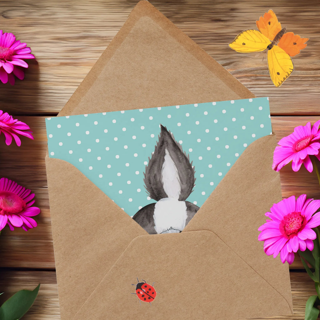 Deluxe Card skunk attack Karte, Hochzeitskarte, Klappkarte, Grußkarte, Hochwertige Klappkarte, Geburtstagskarte, Einladungskarte, Hochwertige Grußkarte, Glückwunschkarte, Stinktier, Skunk, Stinki, Drohung, Stinker, Wildtier, wütend, Raubtier