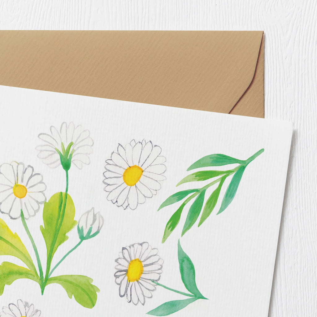 Deluxe Card Meadow Magic Design Glückwunschkarte, Hochwertige Klappkarte, lustige karten, Grußkarte, geburtskarte, Geburtstagskarte, Gutscheinkarte, Klappkarte, Karte, Hochzeitskarte, Geschenkkarte, Hochwertige Grußkarte, abschiedskarte, quadratische karte, sprüche karten, Einladungskarte, Dankeskarte, weihnachtskarte, Wiese, Muster, Aquarell, Blumen, Gänseblümchen, Blumenwiese