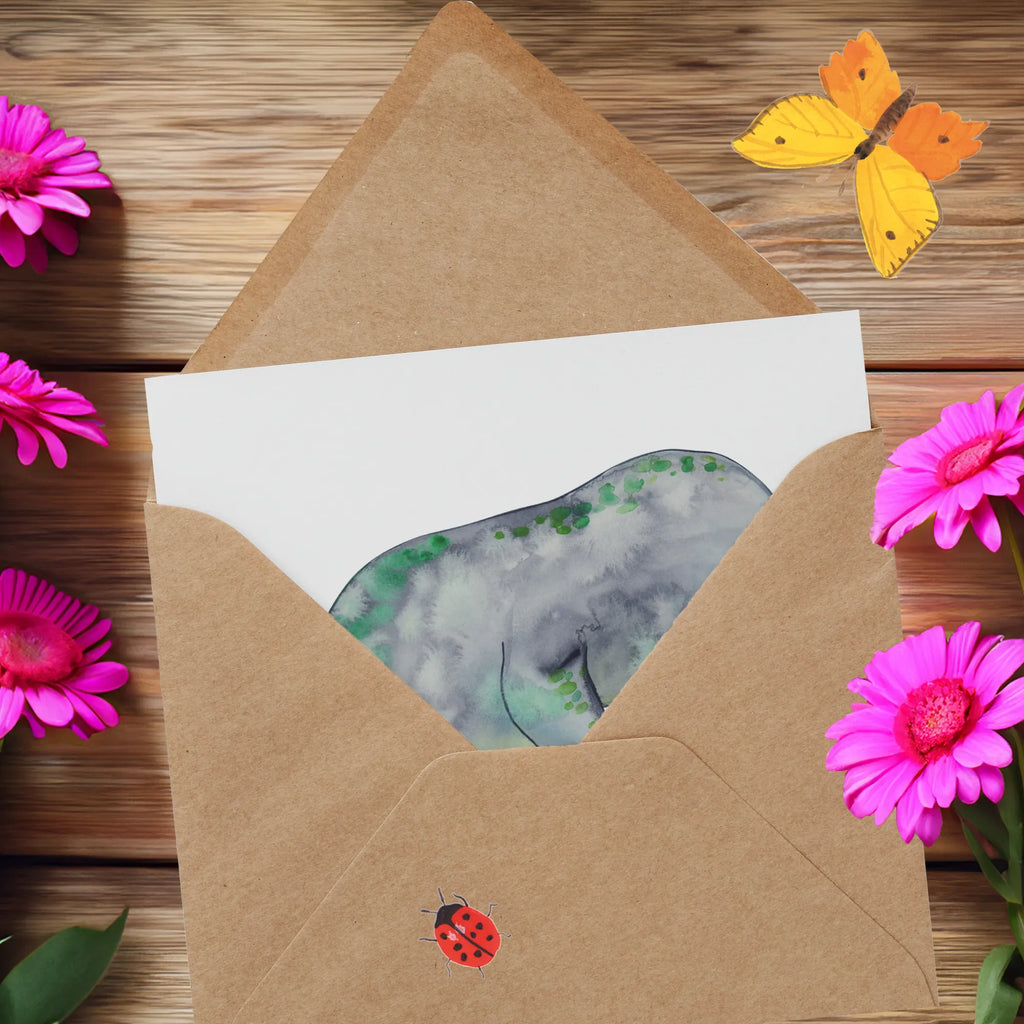 Deluxe Card manatee Relax anlasskarte, Grußkarte, doppelkarte, Klappkarte, faltkarte, Glückwunschkarte, Urlaub, Meerestiere, Meer, Diät, Seekuh, Abnehmen, Diätwahn, Zucker, Süßigkeiten, Essen, Seekühe