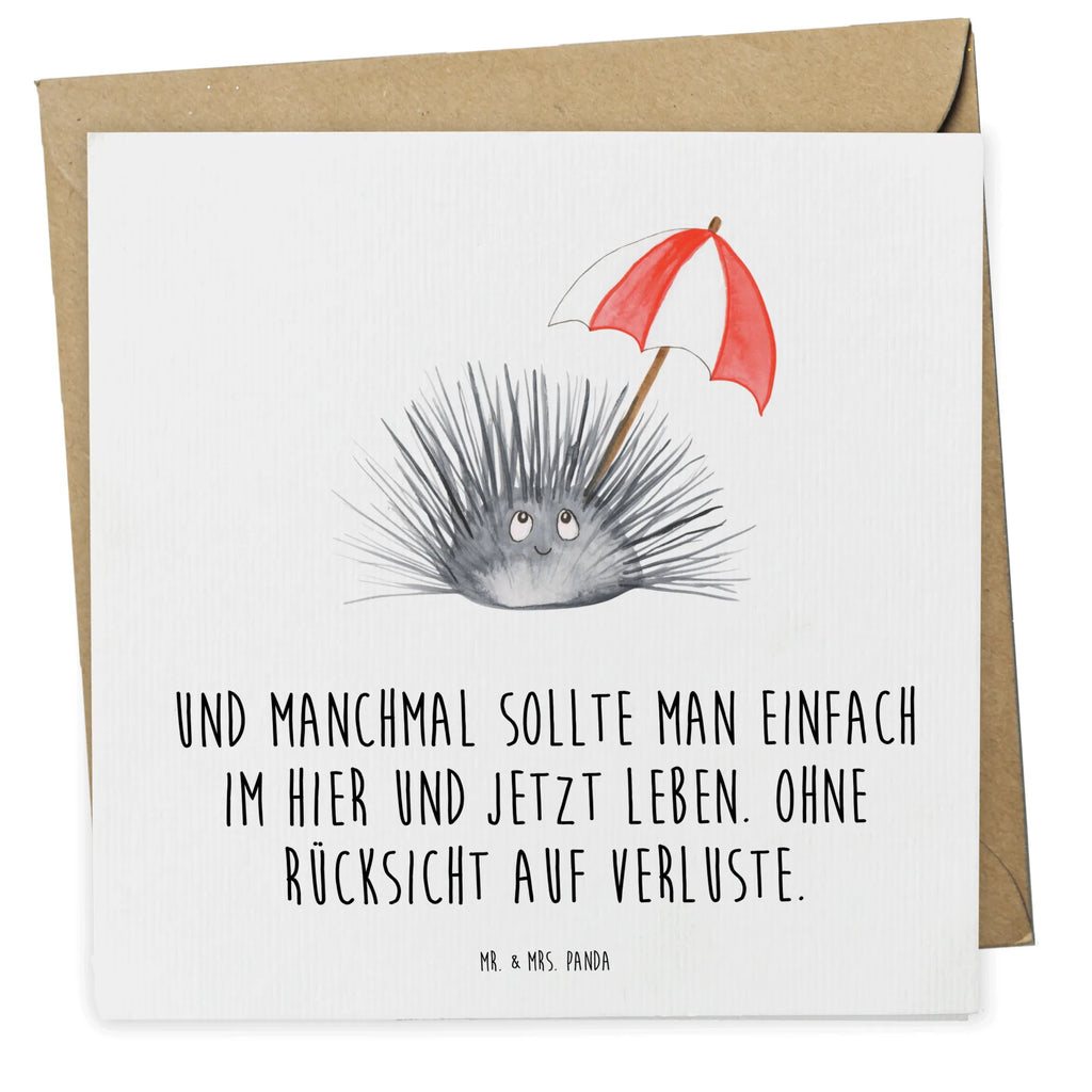 Deluxe Card Sea urchins faltkarte, Klappkarte, Grußkarte, doppelkarte, anlasskarte, Glückwunschkarte, Urlaub, Meerestiere, Meer, Leben, Seeigel, Achtsamkeit, Hier und Jetzt, Lebe, Selbstakzeptanz, Selbstliebe