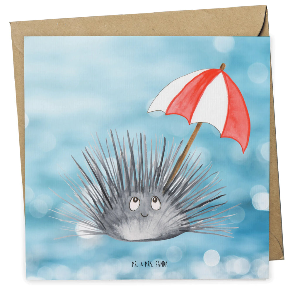 Deluxe Card Sea urchins faltkarte, Klappkarte, Grußkarte, doppelkarte, anlasskarte, Glückwunschkarte, Urlaub, Meerestiere, Meer, Leben, Seeigel, Achtsamkeit, Hier und Jetzt, Lebe, Selbstakzeptanz, Selbstliebe