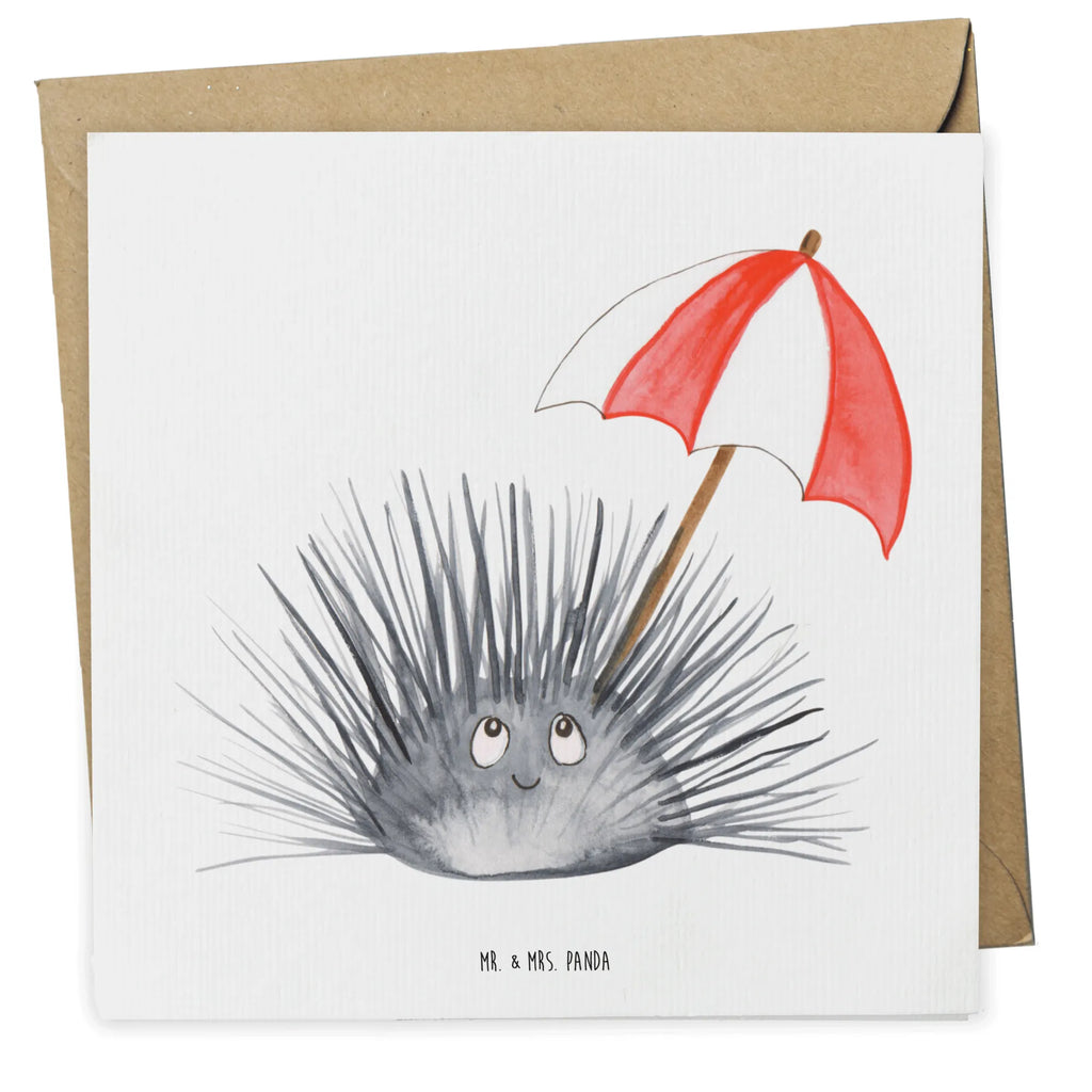 Deluxe Card Sea urchins faltkarte, Klappkarte, Grußkarte, doppelkarte, anlasskarte, Glückwunschkarte, Urlaub, Meerestiere, Meer, Leben, Seeigel, Achtsamkeit, Hier und Jetzt, Lebe, Selbstakzeptanz, Selbstliebe