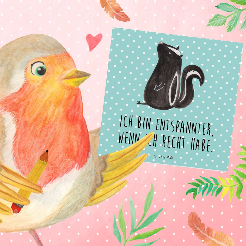 Deluxe Card skunk Sit Grußkarte, doppelkarte, anlasskarte, Glückwunschkarte, faltkarte, Klappkarte, Stinktier, Skunk, Büro, Stinker, Wildtier, Recht, Stinki, Spruch, Raubtier, Besserwisser