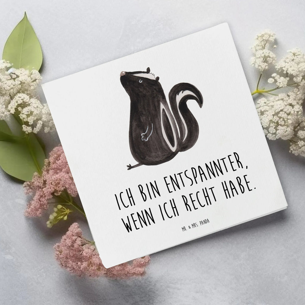 Deluxe Card skunk Sit Grußkarte, doppelkarte, anlasskarte, Glückwunschkarte, faltkarte, Klappkarte, Stinktier, Skunk, Büro, Stinker, Wildtier, Recht, Stinki, Spruch, Raubtier, Besserwisser