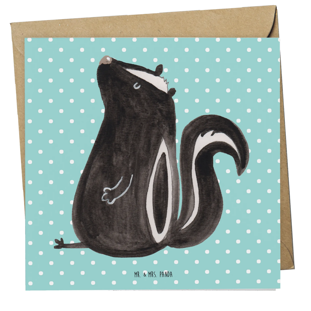 Deluxe Card skunk Sit Grußkarte, doppelkarte, anlasskarte, Glückwunschkarte, faltkarte, Klappkarte, Stinktier, Skunk, Büro, Stinker, Wildtier, Recht, Stinki, Spruch, Raubtier, Besserwisser