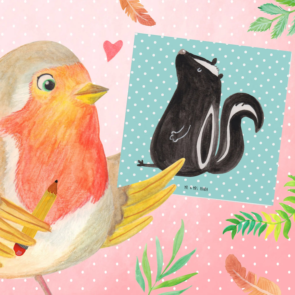 Deluxe Card skunk Sit Grußkarte, doppelkarte, anlasskarte, Glückwunschkarte, faltkarte, Klappkarte, Stinktier, Skunk, Büro, Stinker, Wildtier, Recht, Stinki, Spruch, Raubtier, Besserwisser