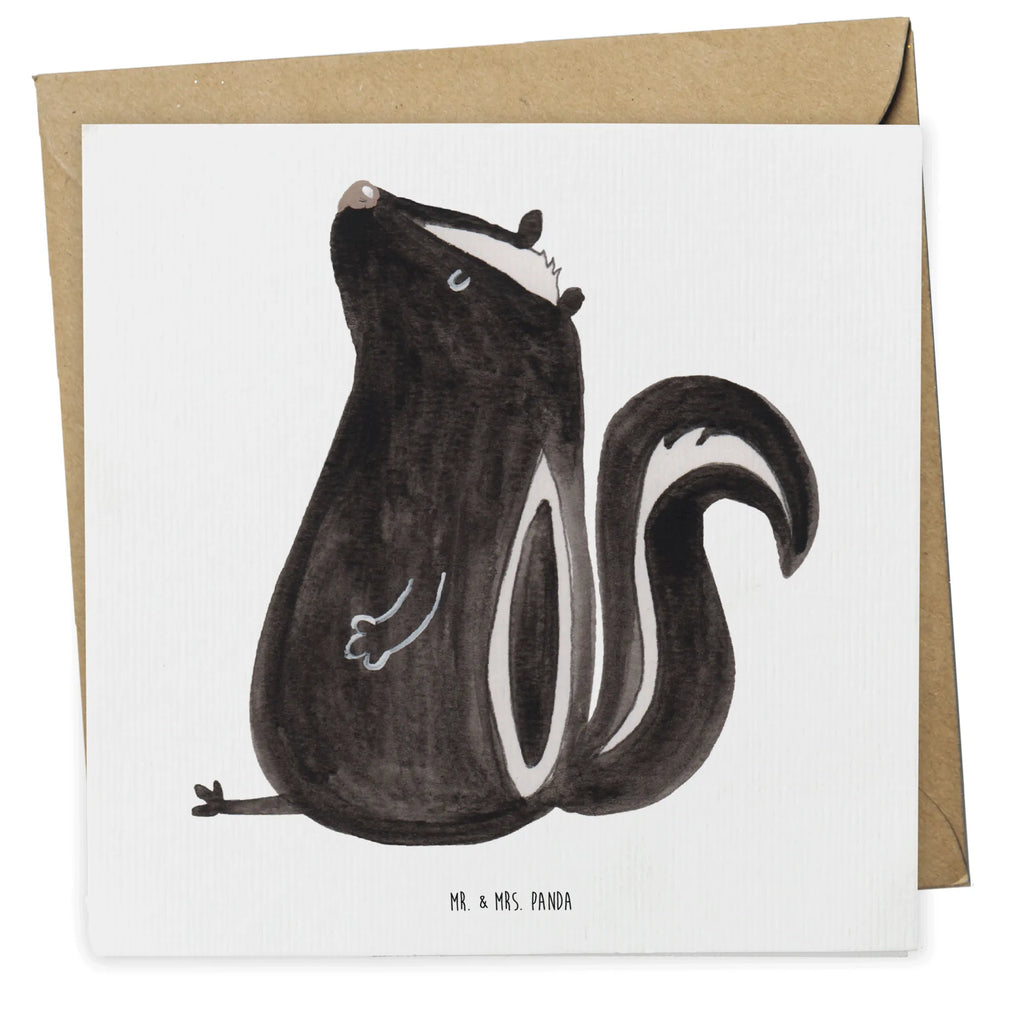 Deluxe Card skunk Sit Grußkarte, doppelkarte, anlasskarte, Glückwunschkarte, faltkarte, Klappkarte, Stinktier, Skunk, Büro, Stinker, Wildtier, Recht, Stinki, Spruch, Raubtier, Besserwisser