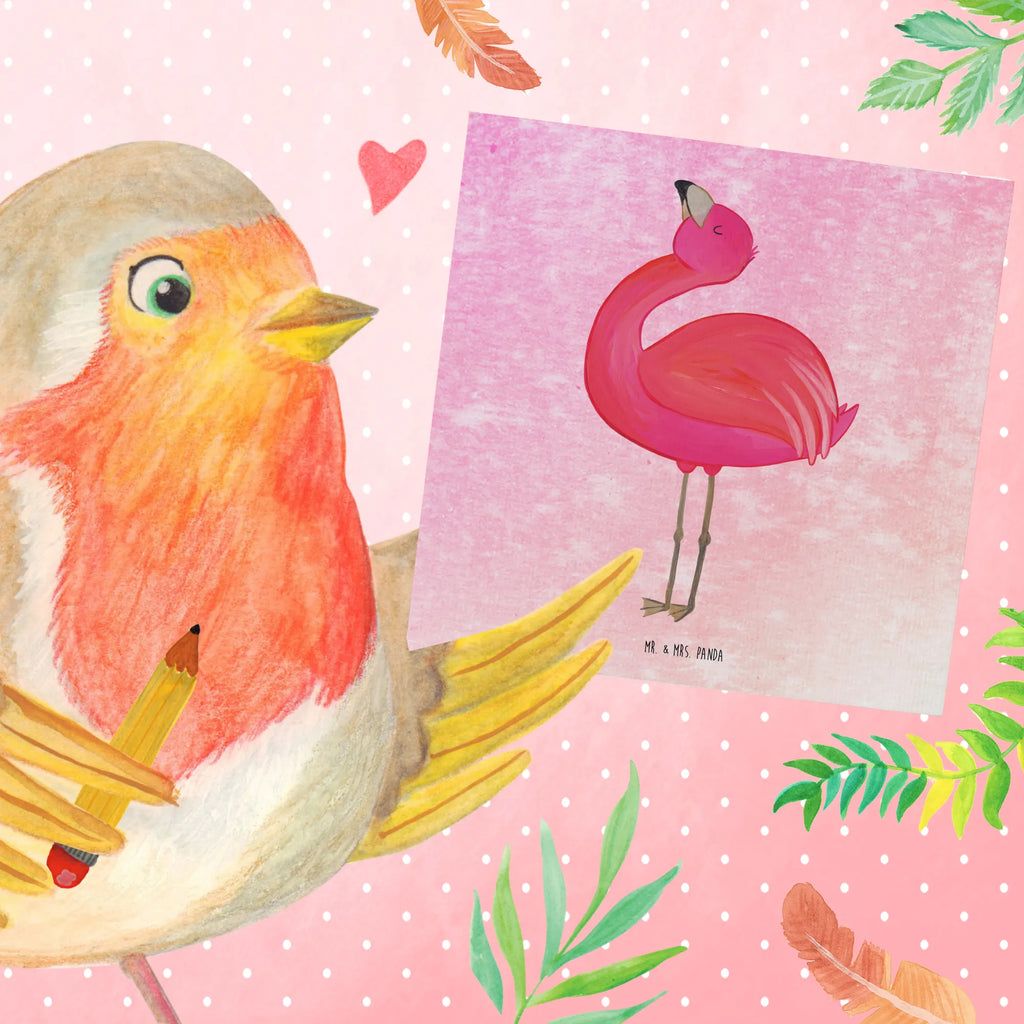 Deluxe Karte Flamingo Stolz Hochwertige Klappkarte, Karte, Hochzeitskarte, Grußkarte, Einladungskarte, Glückwunschkarte, Geburtstagskarte, Hochwertige Grußkarte, Klappkarte, Flamingo, Selbstliebe, beste Freundin, stolz, Mama, Selbstakzeptanz, Freundin, Tochter, Schwester, Freude