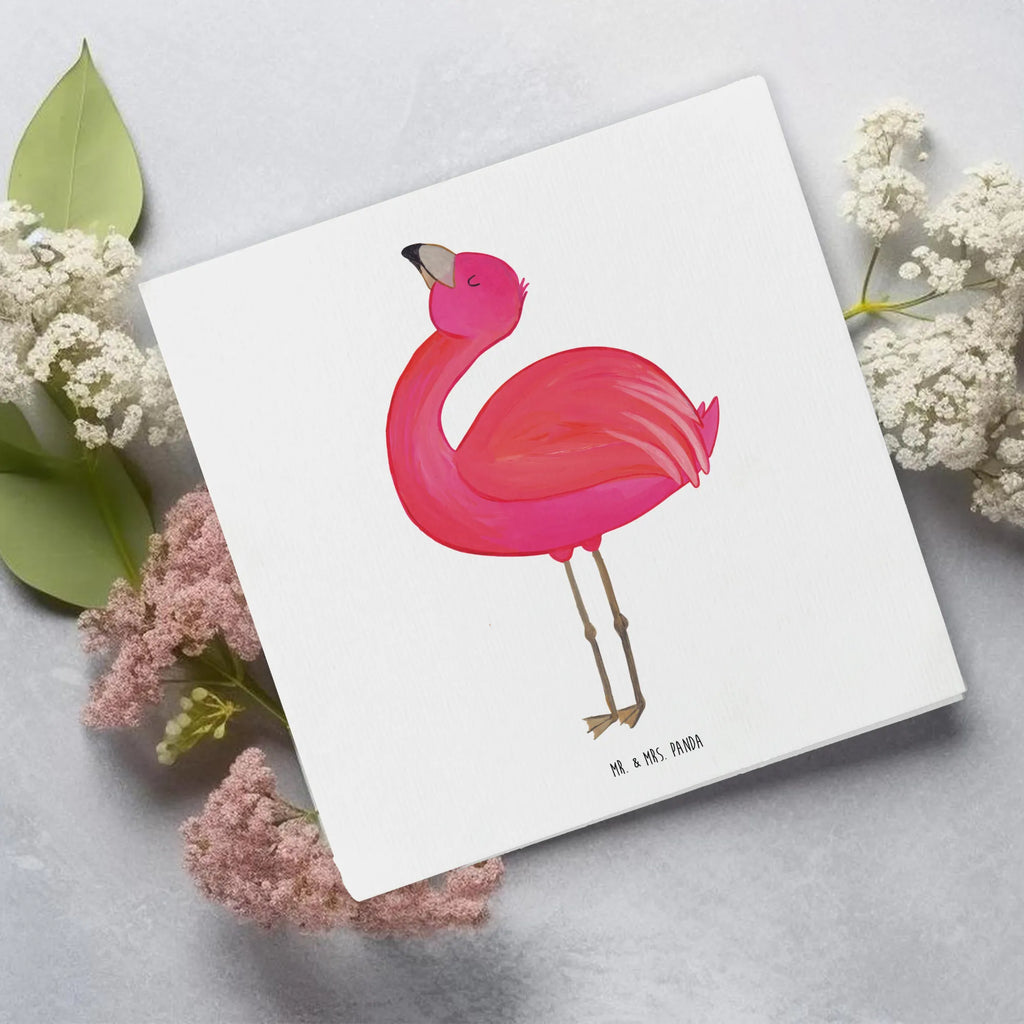 Deluxe Karte Flamingo Stolz Hochwertige Klappkarte, Karte, Hochzeitskarte, Grußkarte, Einladungskarte, Glückwunschkarte, Geburtstagskarte, Hochwertige Grußkarte, Klappkarte, Flamingo, Selbstliebe, beste Freundin, stolz, Mama, Selbstakzeptanz, Freundin, Tochter, Schwester, Freude