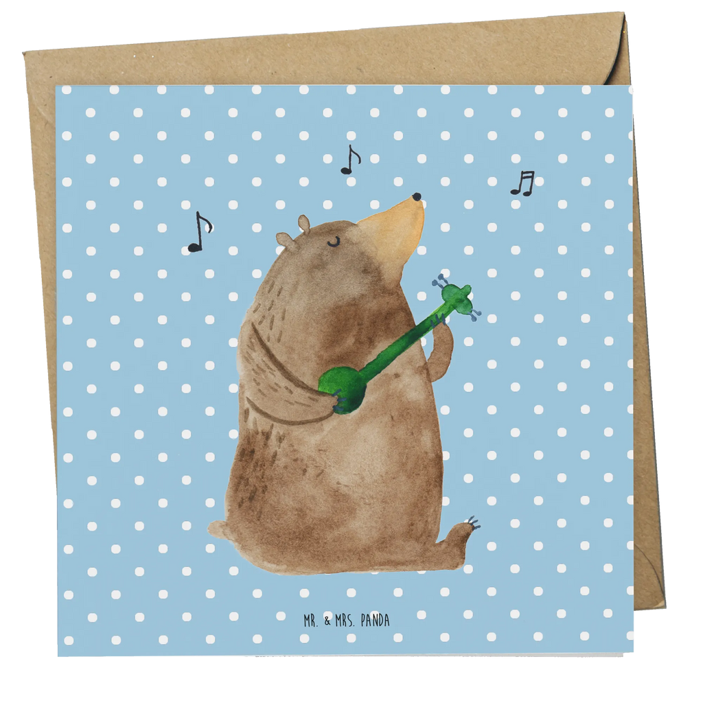 Deluxe Card bear song anlasskarte, Glückwunschkarte, doppelkarte, Grußkarte, Klappkarte, faltkarte, Teddybär, Teddy, Bär, Valentinstag, Bear, Bärchen, Partner, Geschenk, Song, Liebeslied, Lied, Herz, Frau, Valentine, Freundin, Spruch, Liebe