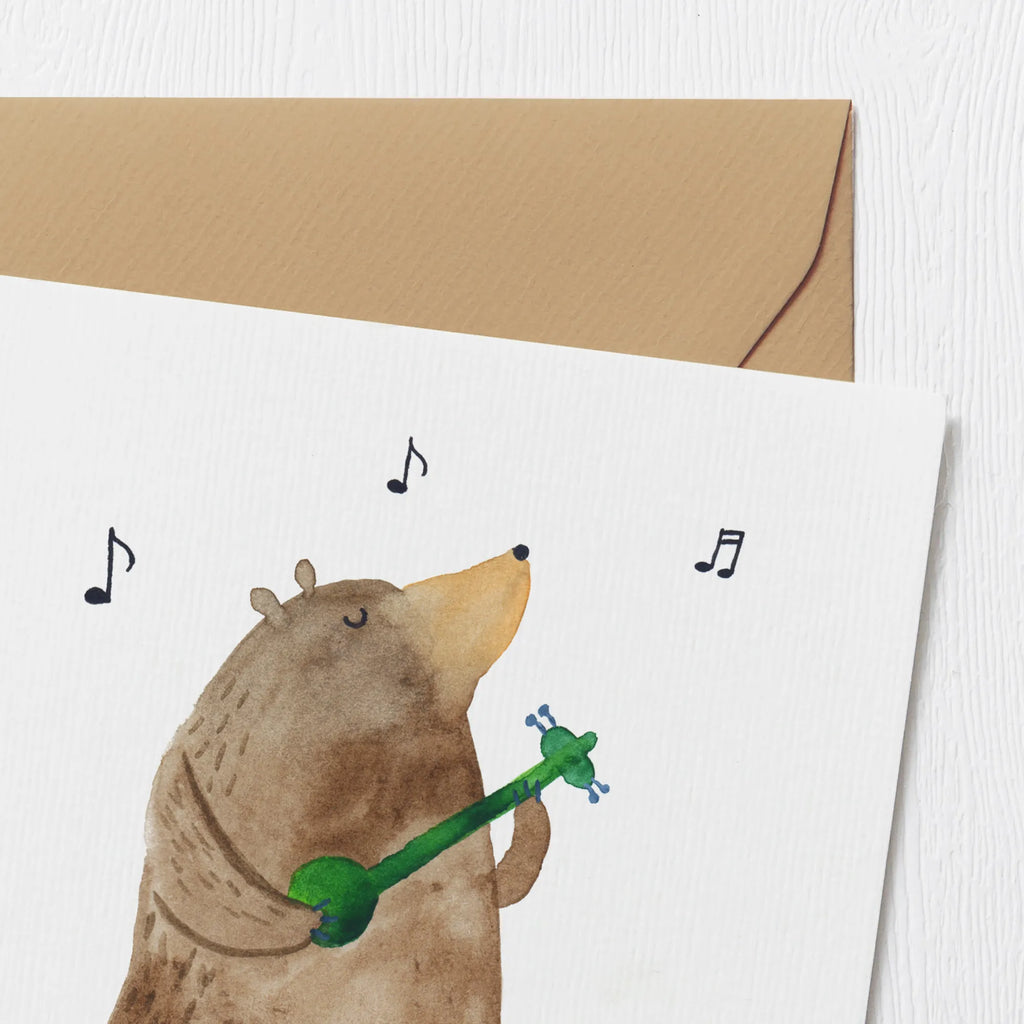 Deluxe Card bear song anlasskarte, Glückwunschkarte, doppelkarte, Grußkarte, Klappkarte, faltkarte, Teddybär, Teddy, Bär, Valentinstag, Bear, Bärchen, Partner, Geschenk, Song, Liebeslied, Lied, Herz, Frau, Valentine, Freundin, Spruch, Liebe