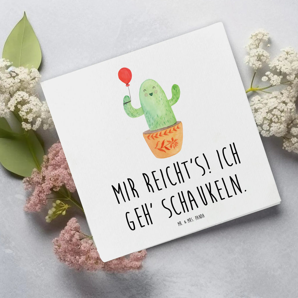 Deluxe Card cactus balloon Klappkarte, Grußkarte, doppelkarte, Glückwunschkarte, faltkarte, anlasskarte, Kakteen, Kaktus, Freund, Prüfung, Freundin, Luftballon, Büroalltag, Neustart, Freude, Büro, Ausbildung, Stress