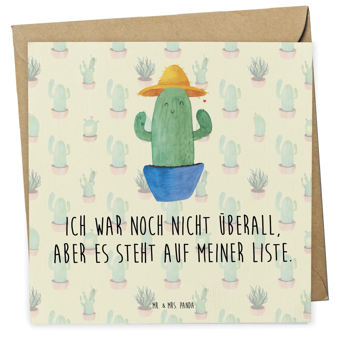 Deluxe Card cactus cap cactus, cactuses, plants, cactus plant, small green cactus, travel diary, cactus love, world trip, gift idea, globetrotter, city trip, travel