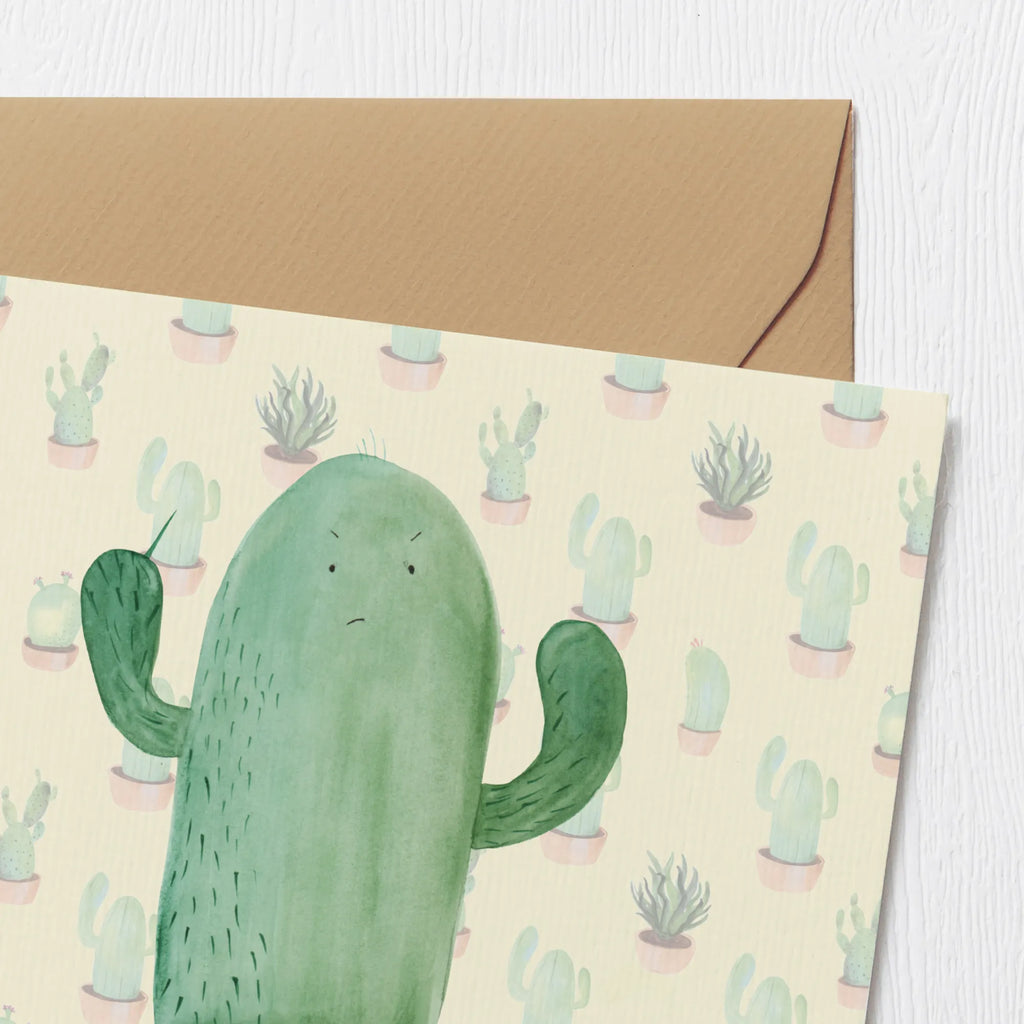 Deluxe Card cactus Fury Glückwunschkarte, Hochwertige Grußkarte, Karte, Hochwertige Klappkarte, Einladungskarte, Geburtstagskarte, Hochzeitskarte, Klappkarte, Grußkarte, Kaktus, Kakteen, Büroalltag, wütend, Kollegin, Schule, Kollege, Chefin, Büro, ärgern